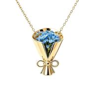 Generisch Collar de flores, soporte de flores como joya | Colgante de jarrón para mujer, collar de ramo de flores, para hija, madre, boda, fiesta, cumpleaños, citas, graduación, Siehe Beschreibung