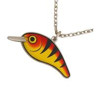 Generisch Collar de pescado para mujer, colgante de pescado, hecho a mano, colorido, ligero cebo para padre, amigo, mujer, hombre y niños, Siehe Beschreibung, Acrílico, Ver descripción