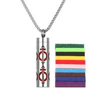 Generisch Collar Difusor Para Mujeres | Collar Perfume Colgante Medallón | Joyería De Aromaterapia Calmante Para Mujeres, Colgante De Joyería De Aceite Para El Día De San Valentín, Siehe Beschreibung