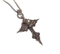 Generisch Collar personalizado para hombres góticos creyentes oración Dante Purgatorio Cruz colgante collar joyería para hombres y mujeres joyas regalos