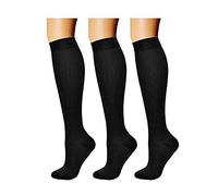 Generisch Color Stripe Winter Socken Classic 3 TN für Frauen paaren Sich mit den dünnen BaumwollFrühlingssocken (Black, One Size)