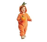 Generisch Combinaison citrouille d'Halloween Pour Filles, Adorable Combinaison Orange, Déguisement, Combinaison Festive sur le thème d'Halloween Pour Enfants, légère respirante (naranja, 18-24 meses)