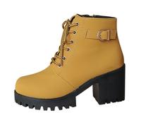 Generisch Comercio Exterior Botas Casual Mujer Altura Elevada Al Aire Libre Inicio Botas Amarillas Pantalones De Pesca Con Hombres, amarillo, 42 EU