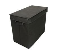 Generisch Comic Book Box, Document Storage, Organizador, diseño apilable, asa de transporte, divisiones, color negro, material Oxford, 9,5 x 13,5 x 15,5 pulgadas, para almacenamiento de álbumes