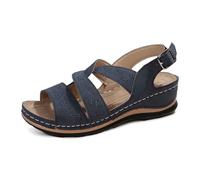 Generisch Cómodas sandalias de mujer para la relajación diaria Actividades de playa al aire libre puntera abierta Parte superior Ideal para la temporada de verano. Combina perfectamente con jeans