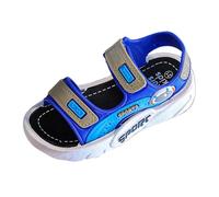 Generisch Cómodas sandalias de playa con suela suave en zapatos infantiles ideales para aventuras al aire libre, vacaciones, azul, 33.5 EU