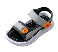 Generisch Cómodas sandalias de playa con suela suave, ideales para pies activos de los niños mientras juegan en el agua o en la arena, gris, 30 EU