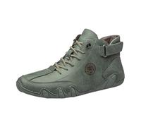 Generisch Cómodas zapatillas altas para paseos diarios con un concepto de suela bien pensado - ideal como zapato de exterior para primavera hasta, Verde oscuro., 47 EU