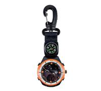 Generisch Compass Watch for Outdoor Activities - Glow In The Dark Digital Pocket Watch with Carabiner, Alarm Clock, Stopwath 12/24H Display | Survival Hiking Camping Backpacking Sports Wath
