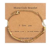 Generisch Con Luna Mm Joyas Oro Plateadas Pulseras Para Mujeres Inspirational Adjustable Pulseras Para Parejas Mom Friend Para Pulsera Regalo Azul Elástico Joyería, talla única, Metal