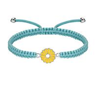 Generisch Con Pulsera Frases Pulsera Joyería Amistad Pie Joyería Girasol Tobillo Pulseras Girasol Colgante Tejido Pulsera Regalo Rosa Natural 4 Y Joyería, talla única, algodón rope