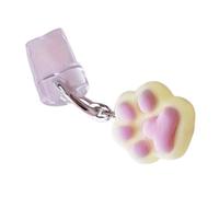 Generisch Conector de carga antipolvo | Conector de carga con forma de pata de gato - Colgante portátil para teléfono móvil, colgante de polvo en colores brillantes - para hacer joyas, Siehe