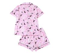 Generisch Conjunto de pantalones de pijama de Halloween anime dibujos animados Kawaii suave cómodo cálido y esponjoso pijamas pantalones para mujer conjunto de pantalones de pijama casual para el