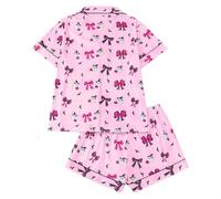 Generisch Conjunto de pantalones de pijama de Halloween anime dibujos animados Kawaii suave cómodo cálido y esponjoso pijamas pantalones para mujer conjunto de pantalones de pijama casual para el