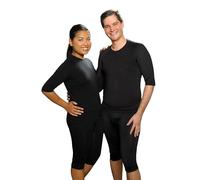 Generisch Conjunto de ropa EMS para hombre y mujer - innovador y duradero juego de ropa EMS y consejos de entrenamiento, Negro , S