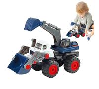 Generisch Construction Bulldozer Toy, modelo Vehicle, Smooth Wheels Sturdy Construction Outdoor Fun Easy Grip Lightweight Build Durable Realistic Design, Push and Go Game for Bedroom, Backyard