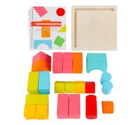 Generisch Construction Toys, Building Blocks, Wooden Educational Development, Classic Stacking & Balancing Game, Grand Bridge for Preschool Learning Activity, Block Toy, 5.91x5.91x6.1 pulgadas