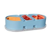 Generisch Contenedor de alimentos - 7,67 pulgadas | Separador de silicona - Almacenamiento de comidas a prueba de fugas para salsas, ensaladas, frutas, frutos secos, viajes, trabajo, almuerzo
