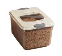 Generisch Contenedor de almacenamiento para comida para perros | Cubo de almacenamiento para golosinas para gatos, hermético, con vaso medidor para cocina, camping y exteriores