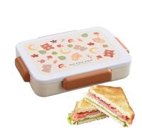 Generisch Contenedores de almuerzo para niños, contenedores reutilizables de 5 compartimentos, tabla de cocina a prueba de fugas para mar verano Commuting Long Drive Sports Travel Work Picnic Beach
