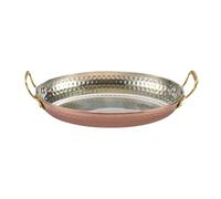 Generisch Cooking Pan, Stainless Steel Paellera Skillet, 7.09x4.92x1.18 inches, Uncoated Saucepan Pot, Double Handle Design, Ideal for Outdoor Camping, Home Dining, Lobster, Festive Meals