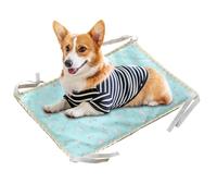 Generisch Cooling Mat Pets, Soft Double-Sided Pet Pad with Four-Corner Rope Design, Ice Sleeping Mat for Dogs and Gats, Indoor Outdoor Crate, Sofá o Floor Use, 19.69x13.78 pulgadas