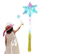 Generisch Copo de Nieve mágico: Princesas LED Luces de Copo de Nieve, varitas Luminosas para Parque de Hielo, Cosplay, Luces Intermitentes, Barras de luz LED