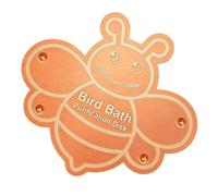 Generisch Copper Bird Bath, Bird Bath Disc, Birds Baths Cleaner, Universal Safe All Season Copper Design, for Garden Yard Patio Balcony Lawn Grassland Baths Water Outdoor Care Use, 3.937 pulgadas