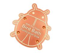Generisch Copper Bird Bath, Bird Bath Disc, Birds Baths Cleaner, Universal Safe All Season Copper Design, for Garden Yard Patio Balcony Lawn Grassland Baths Water Outdoor Care Use, 3.937 pulgadas