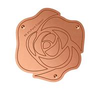 Generisch Copper Bird Bath Disc, Flower Shape Garden Cleaning Accessory, Durable Copper Water Tray Insert, Decorative Rust Resistant Design, Outdoor Wildlife Care Tool for Garden Patio Fountain Use