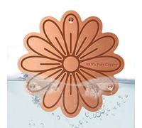 Generisch Copper Bird Bath Disc, Flower Shape Garden Cleaning Accessory, Durable Copper Water Tray Insert, Decorative Rust Resistant Design, Outdoor Wildlife Care Tool for Garden Patio Fountain Use