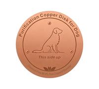 Generisch Copper Bird Bath Disc, Water Purification Plate, Anti Algae Cleaning Insert, Decorative Bath Enhancer, for Backyard Garden Apartment Indoor Outdoor Home Patio Bird Dog Water Bowl 10 cm