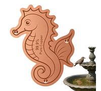 Generisch Copper Bird Bath Disk, Seasonal Water Cleaner, Outdoor Garden Fountain Plate, Backyard Pond Bowl Fixture, Patio Balcony Birdwatching Accessory, Safe Tray for Birds, 35 g