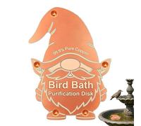 Generisch Copper Bird Bath, GNOME Shaped Dish, Copper Birds Bath 30 cm Universal Outdoor Bowl, Garden Yard Patio Lawn Bird Water Station, Outdoor Birds Feeder Accent, Garden Decor Water Bowl
