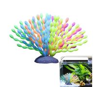 Generisch Corallo Artificiale Per Acquario In Silicone - Decorazione Morbida E Realistica Con Effetto Sfumato, Ornamento Sicuro Per Pesci E Arredo Casa, 18 cm