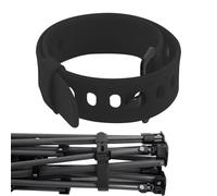 Generisch Correa tensora, correa de utilidad - Correas tensoras de embrague - Correa de carga compacta de alta resistencia para linterna, bomba de aire, bastón de defensa propia y guantes, Negro