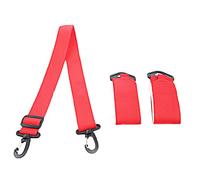 Generisch Correas de esquí - Correa de hombro ajustable con fijaciones fijas | Correas de ajuste - para bastones de esquí, hombre, mujer, escalada, botas de nieve, botas de snowboard, rojo, Siehe