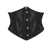 Generisch Corsé marrón corsé para el abdomen, traje regional, cintura medieval, entrenador, corsé gótico, faja gótica, corsé con cordones, control de abdomen, para carnaval, fiesta, rendimiento