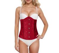 Generisch Corsé medieval para mujer, corsé de pecho completo, cinturón abdominal, lencería burlesca, disfraz de carnaval, chaleco steampunk cintura entrenador, disfraz de pirata para Halloween