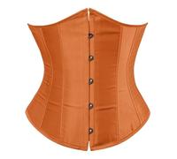 Generisch Corsé para mujer, tallas grandes, corsé bajo el pecho, naranja, XS (x_s)