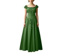 Generisch Corset médiévale Pour Femme, Costume de soirée élégant, verde, M