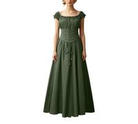 Generisch Corset médiévale Pour Femme, Costume de soirée élégant, Verde oscuro., XL