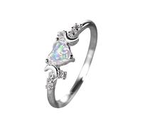 Generisch Cortina Anillos Con Clip Tres Anillos en ambos lados Simple y Personalizado Pequeño y Lujoso Anillo Hechizo Anillos (A, B)