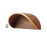 Generisch Cowboy Hat Holder, Western Hat Rack, Wood Cap Organizer, Wall Mounted Display, Space-Saving Storage, Home Bedroom Mudroom Decor, 5.43x2.76x3.15 pulgadas, Brown Color, 1 Pack