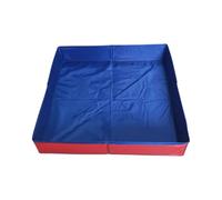 Generisch CPiscina Cane | PVC 50x50x10cm Quadrata Pieghevole Fondo Antiscivolo 300g | Vaschetta Bagno Compatta Per Cuccioli Gatti | Cortile Giardino Patio Esterno Refrigerio Estivo Giochi Acqua