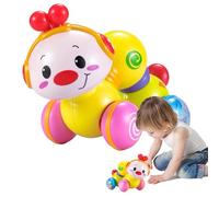 Generisch Crawling, Creative Cartoon Musical Caterpillar with Lights, Light Up Moving and Walking for 6-18 months, interactive Early Learning for Indoor and Outdoor Play