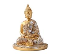 Generisch Creative Buddha Incense Burner | Resina 7,5 x 7,5 x 9,5 cm Sentado Estatua | Decoración para el hogar Figura Zen | Decoración para mesa de meditación | Regalo espiritual para sala de estar