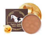 Generisch Crema para el cuidado de sillín, cera de abejas con efecto de pulido, bálsamo para el cuidado del sillín de cuero, para arnés, riendas, guantes, bolsos, chaquetas, equipamiento interior de