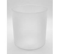 Generisch Cristal de repuesto para lámparas de gas, 80 x 80 mm, color blanco mate