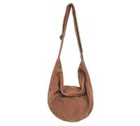 Generisch Crossbody Bag Damen Herren Umhängetasche Damen, Cord Tasche Handtasche Damen Groß Casual Schultertasche mit verstellbarer Schultergurt für Schule Büro Arbeit Reisen Ausflug Einkaufauf